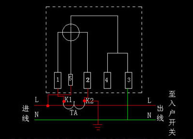 單相電表怎么接互感器