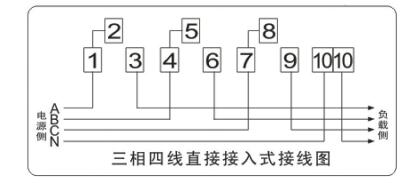 三相電表接線圖6個(gè)孔